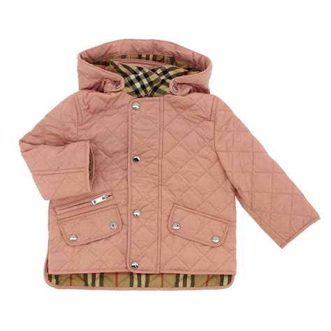 baby burberry quilted jacket pink|Burberry baby outlet online.